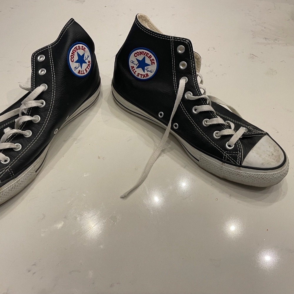 Mens Converse Leather High Tops